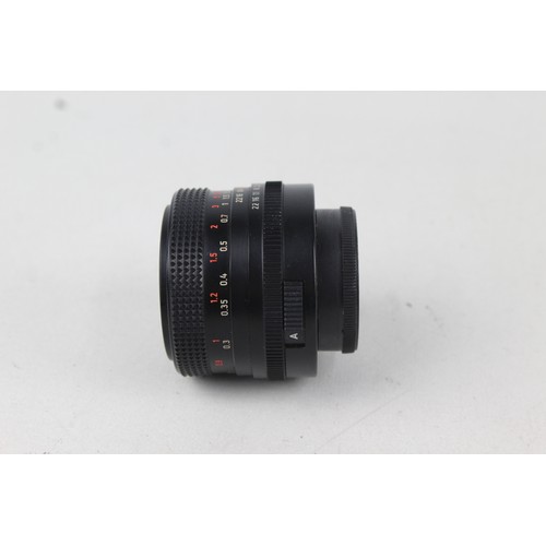 317 - Carl Zeiss Jena Flektogon Auto 35mm F/2.4 MC Lens M42 Screw Fit w/ Lens Caps  Lens is MECHANICALLY W... 