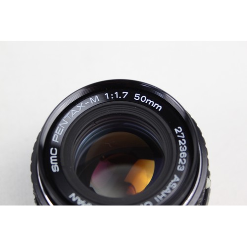 333 - SMC Pentax-M 50mm F/1.7 Lens w/ Lens Caps & Original Box  This lens is WORKING Aperture blades are r... 