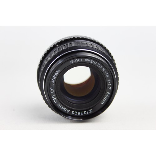 333 - SMC Pentax-M 50mm F/1.7 Lens w/ Lens Caps & Original Box  This lens is WORKING Aperture blades are r... 