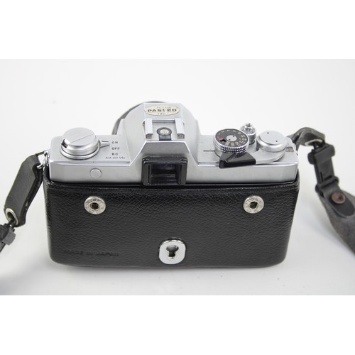 338 - Olympus FTL SLR Film Camera Olympus G.Zuiko Auto-W 35mm F/2.8 Lens w/ Original Case & Camera Strap  ... 