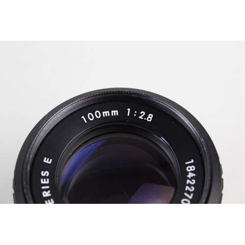 320 - Nikon Series E 100mm F/2.8 Lens w/ Front Lens Cap  Lens is MECHANICALLY WORKING Aperture blades are ... 