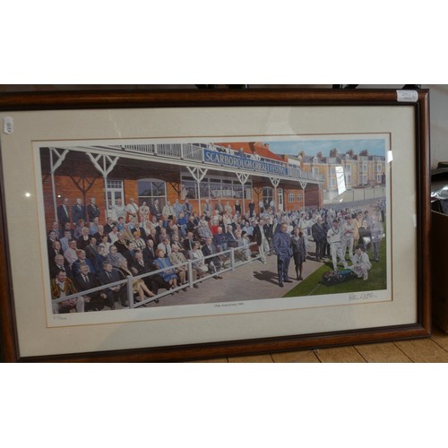 250 - After Roy Perry, Trent Bridge, a limited edition print, 243/250, signed in pencil, framed, another o... 