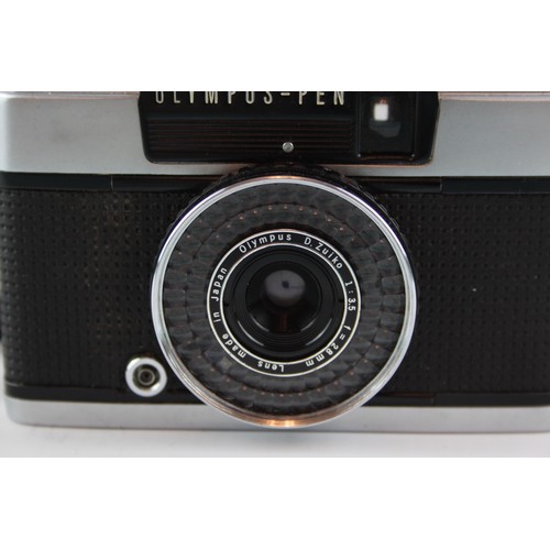 337 - Olympus Pen EE-3 Half Frame Film Camera D. Zuiko 28mm F/3.5 Lens  This camera is WORKING and in a go... 