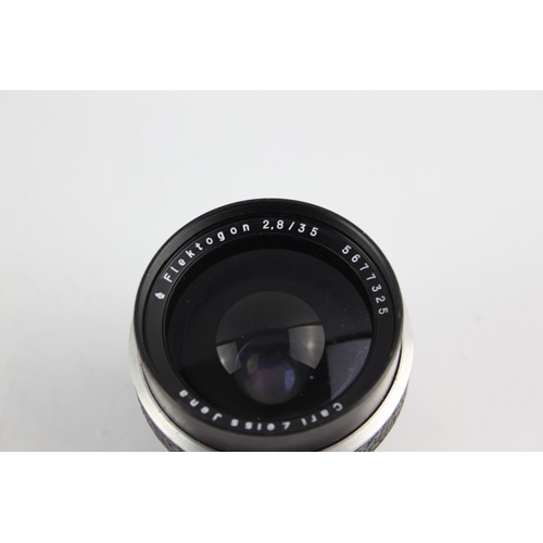 325 - Carl Zeiss Jena Flektogon 35mm F/2.8 Camera Lens For Carl Zeiss Werra Camera w/ Lens Cap & Case  Len... 