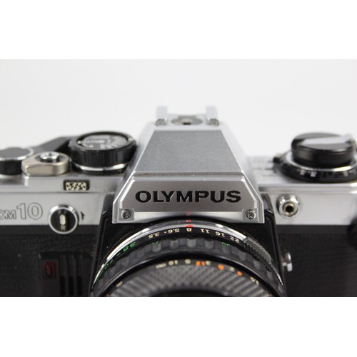 303 - Olympus OM10 SLR Film Camera w/ Olympus OM-System 35-70mm F/3.5-4.5 Lens (This set does NOT include ... 