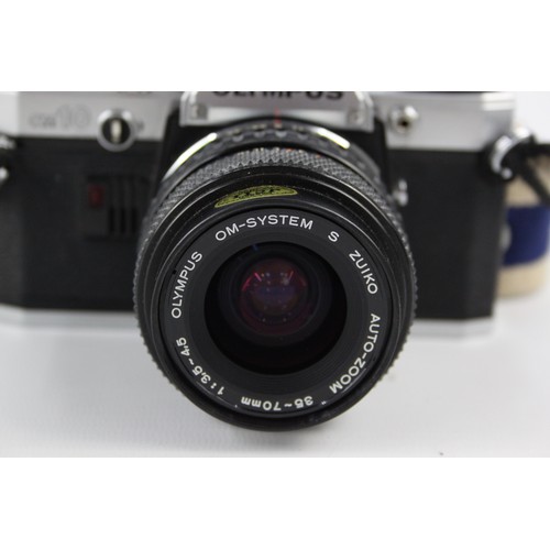 303 - Olympus OM10 SLR Film Camera w/ Olympus OM-System 35-70mm F/3.5-4.5 Lens (This set does NOT include ... 