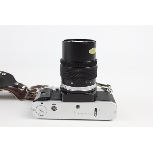 294 - Olympus OM20 SLR Film Camera w/ Olympus OM-System 135mm F/3.5 Lens  The camera is WORKING and in a g... 