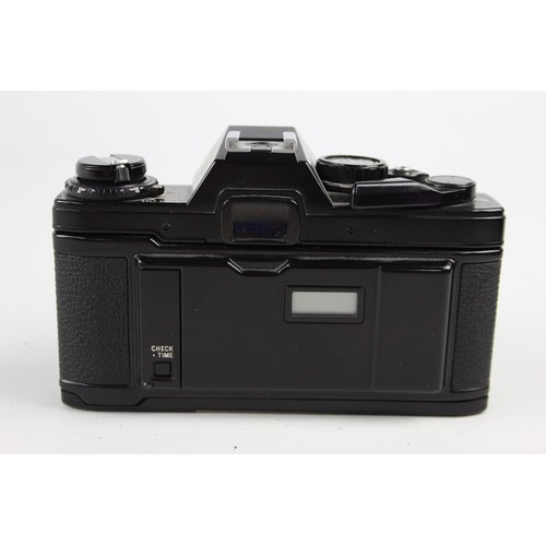 291 - Olympus OM10 Quartz SLR Film Camera (All Black) w/ Olympus OM-System 50mm F/1.8 Lens & Case (This se... 