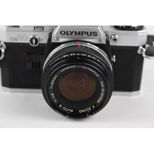 292 - Olympus OM10 SLR Film Camera w/ Olympus OM-System 50mm F/1.8 Lens & Case (This set does NOT include ... 