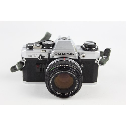 292 - Olympus OM10 SLR Film Camera w/ Olympus OM-System 50mm F/1.8 Lens & Case (This set does NOT include ... 