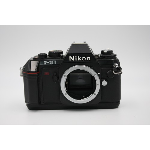 296 - Nikon F-301 SLR Film Camera No. 2748654 (BODY ONLY)  Camera is WORKING & in good condition Tested wi... 