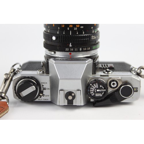 302 - Olympus OM10 SLR Film Camera w/ Olympus OM-System 35-105mm F/3.5-4.5 Lens (This set does NOT include... 