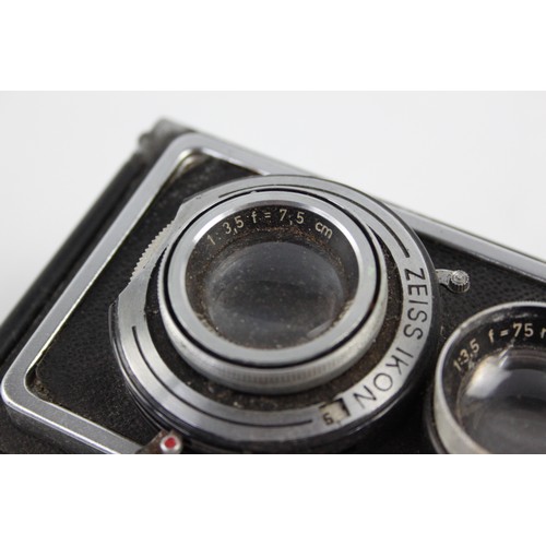 343 - Vintage Zeiss Ikon Ikoflex TWIN LENS Camera Novar-Anastigmat 7.5cm F/3.5 Lens  This camera is WORKIN... 