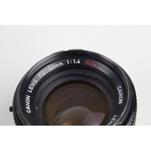 323 - Canon FD 50mm F/1.4 S.S.C. Breech Lock Lens  Lens is MECHANICALLY WORKING Aperture blades are respon... 