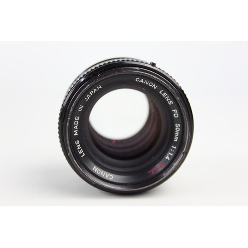 323 - Canon FD 50mm F/1.4 S.S.C. Breech Lock Lens  Lens is MECHANICALLY WORKING Aperture blades are respon... 