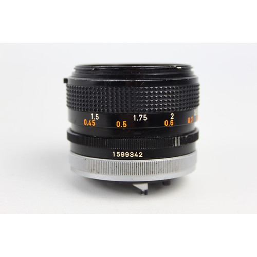 323 - Canon FD 50mm F/1.4 S.S.C. Breech Lock Lens  Lens is MECHANICALLY WORKING Aperture blades are respon... 