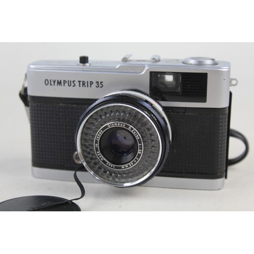 339 - Olympus Trip 35 w/ D. Zuiko 40mm F/2.8 Lens  Camera winds and fires as should Aperture blades are re... 