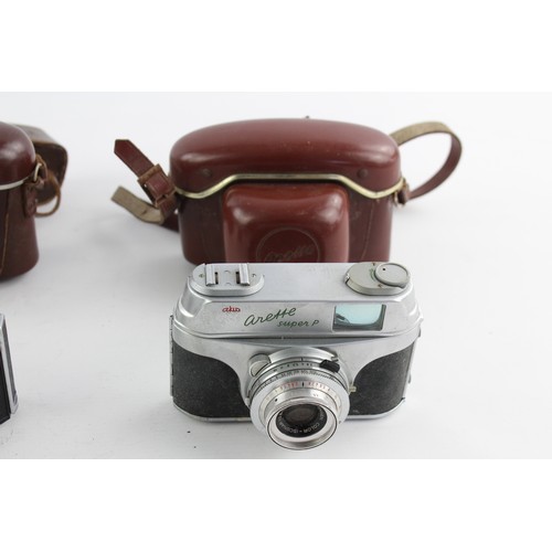 326 - Zeiss Ikon Contina IIA Circa 1956-1958 Aka Arette Super P Circa 1950s With Cases  Both cameras are W... 