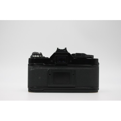 331 - Canon AE-1 Program SLR Film Camera (All Black) w/ Canon FD 50mm F/1.8 Lens  The camera is WORKING an... 