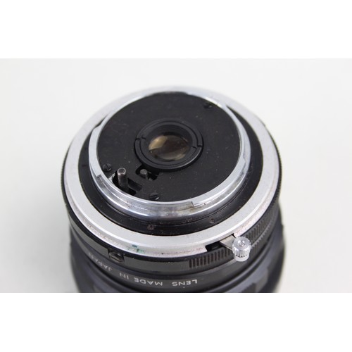 324 - Minolta Auto W.Rokkor-SG 28mm F/3.5 Lens w/ Case  Lens is MECHANICALLY WORKING Aperture blades are r... 