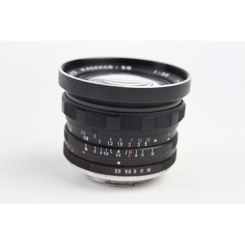 324 - Minolta Auto W.Rokkor-SG 28mm F/3.5 Lens w/ Case  Lens is MECHANICALLY WORKING Aperture blades are r... 