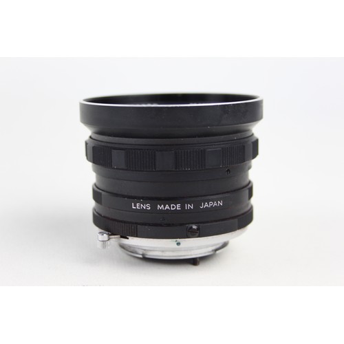 324 - Minolta Auto W.Rokkor-SG 28mm F/3.5 Lens w/ Case  Lens is MECHANICALLY WORKING Aperture blades are r... 