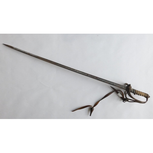 32 - A Victorian Royal Artillery sword, by Henry Wilkinson, London, length 88 cm and two other swords (3)... 