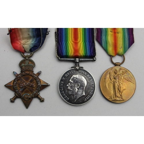 99 - A WWI group of three awarded to Pte. C. Swaker, Royal West Kent Regiment.