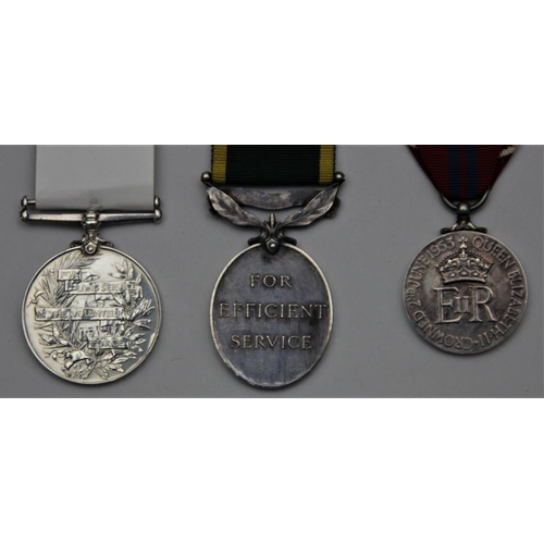 124 - George VI Territorial medal, awarded to CFN R. L. Harper, R.E.M.E., Edward VII Long Service Voluntee... 