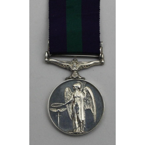 137 - Elizabeth II General Service, awarded to Pte. J. Terry, R.A.O.C., with Cyprus bar.