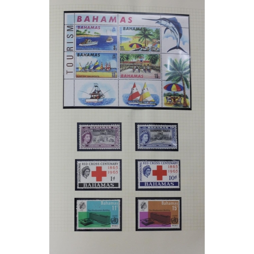 217 - A Bahamas album, to include Victoria set of eight, 1d to £1, Edward VII, set of 10, 1d to £1 (2 x 4d... 