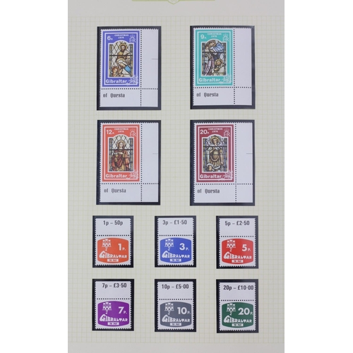 222 - A Gibraltar collection, to include Victoria 2 1/2 d Gibraltar overprint Bermuda, 9 x Centimos overpr... 