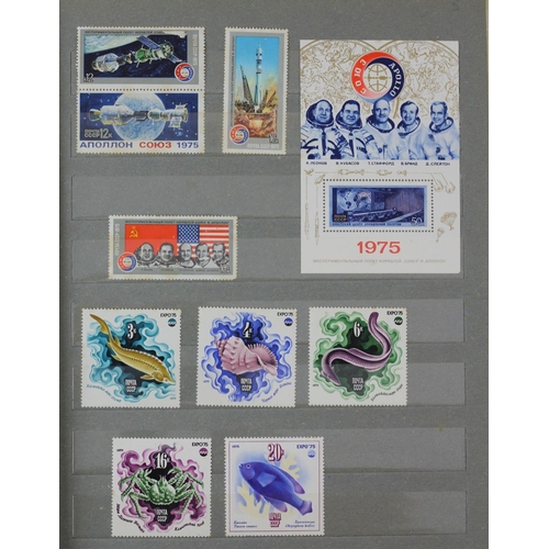 170 - Two albums of Soviet/CCCP mainly mint stamps, c1973/77, to include Apollo Soyuz 1975, 1945-75 Patrio... 