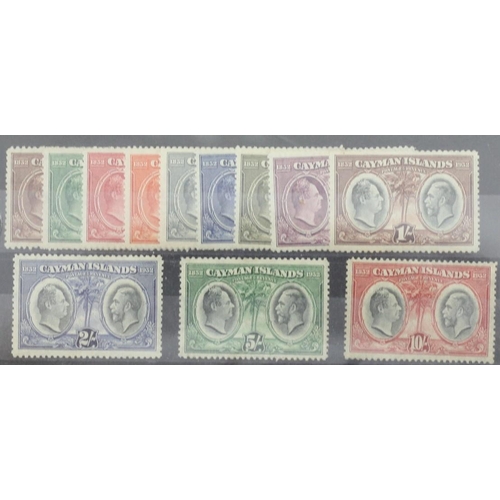 182 - Cayman Islands, 1932 Centenary set of 12 to 10 shillings, mint, Warwick & Warwick card.