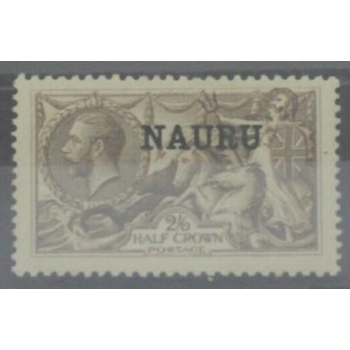 183 - Monserrat 1903 5 shillings x 2, Bahamas 1903 Staircase, 5d and 3 shillings, Nauru 2/6, all mint, all... 