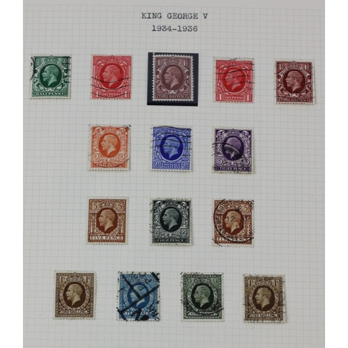 203 - George V 1934-36 definitive, other used, 1934 Seahorses, six mint, nine used.