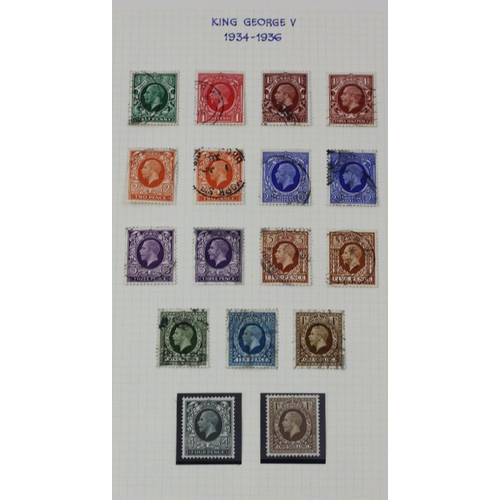 203 - George V 1934-36 definitive, other used, 1934 Seahorses, six mint, nine used.