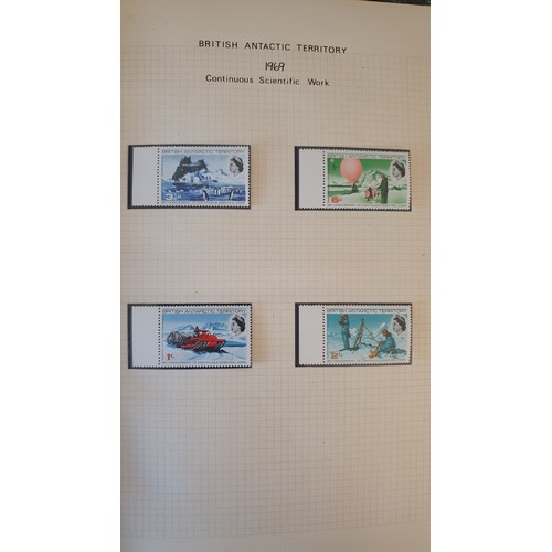 214 - A British Antarctic Territory album, to include 2 x 1963 Definitive Issue, 15 from 1/2d to £1, 1963 ... 