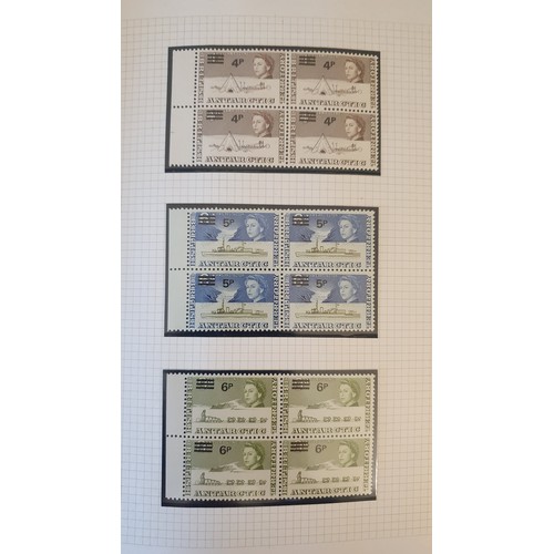 214 - A British Antarctic Territory album, to include 2 x 1963 Definitive Issue, 15 from 1/2d to £1, 1963 ... 