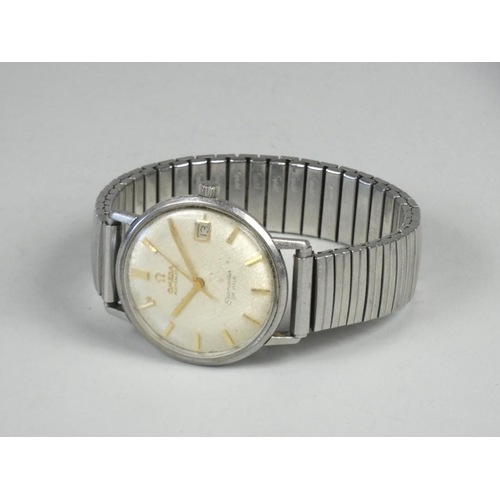 118 - Omega Seamaster de Ville; a gentleman's stainless steel automatic date wristwatch, c. 1960's, the te... 