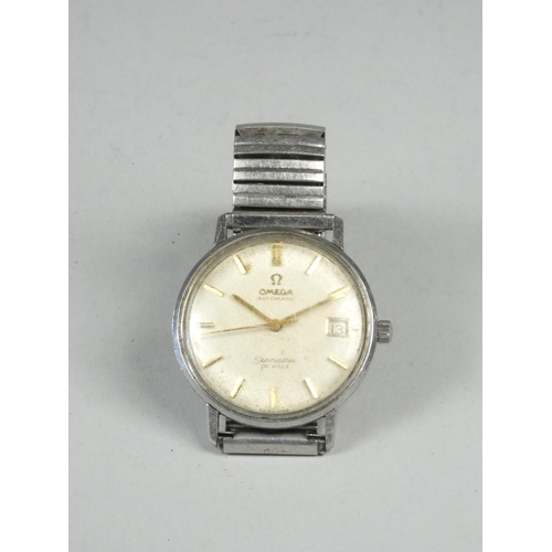 118 - Omega Seamaster de Ville; a gentleman's stainless steel automatic date wristwatch, c. 1960's, the te... 