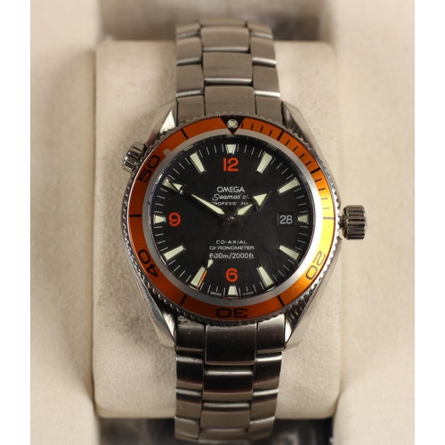 125 - An Omega Seamaster Professional Co-Axial Chronometer 600m Planet Ocean stainless steel gentleman's w... 