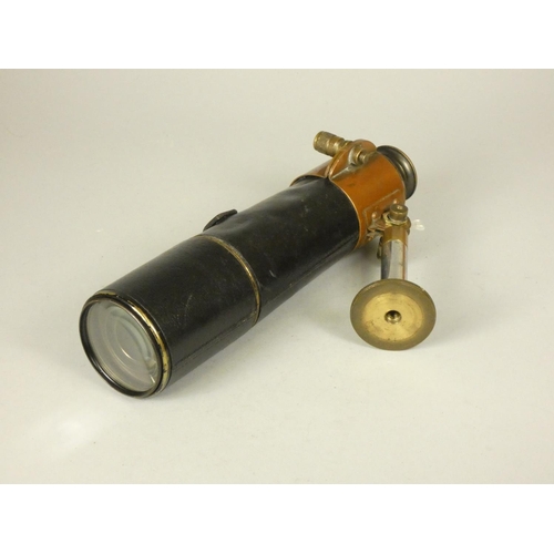 236 - Dolland, London, a 4 drawer telescope, The Target, no. 13177, with steady support, leather cover, 78... 