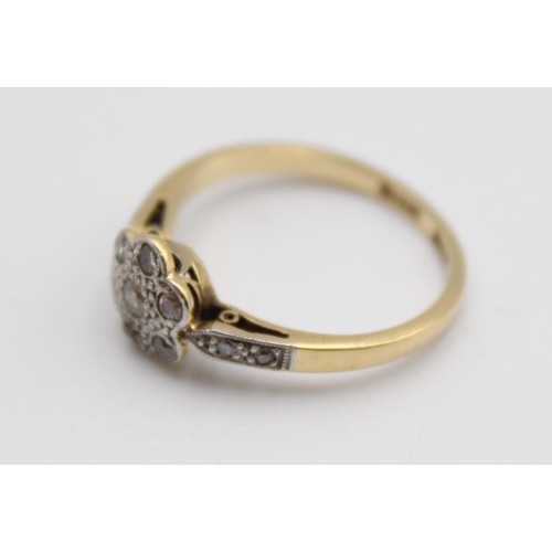 71 - An Edwardian 18ct gold five stone boat shape diamond ring, Birmingham 1906, size L and an 18ct gold ... 