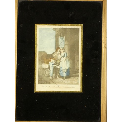 289 - Cries of London, Alphalsa Publishing Co. early 20th century, set of six, framed and glazed, 16 x 11 ... 