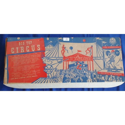 366 - A Big Top Circus, number 4320, by Louis Marx, tin plate and plastic, unbuilt, box