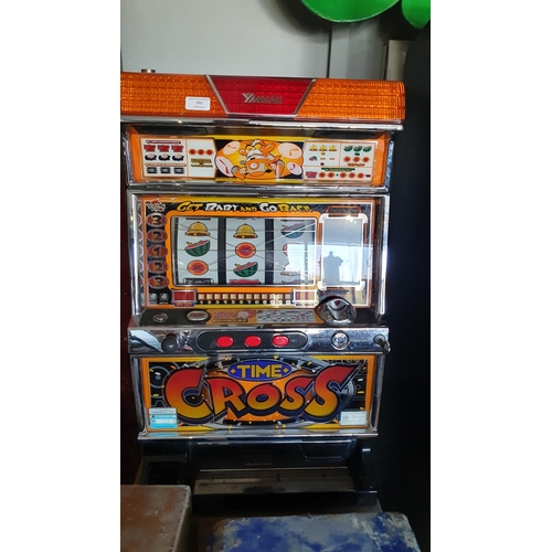 392 - A Yamasa Co Ltd table top fruit machine, 80 x 47 cm,  in working order but untested and guaranteed c... 