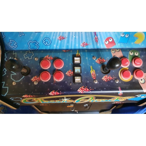 393 - A Classic Arcade multi game machine, 156 x 53 cm,  in working order but untested and guaranteed cond... 