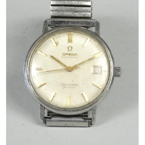 118 - Omega Seamaster de Ville; a gentleman's stainless steel automatic date wristwatch, c. 1960's, the te... 