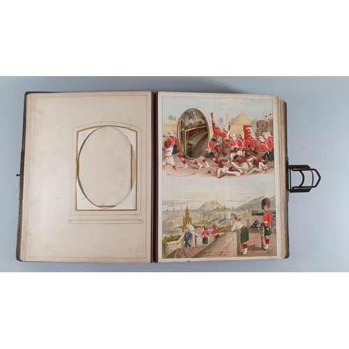 343 - Victorian British Army Musical Photograph Album, published in 1890 by J. G. M & Co., designed and pr... 